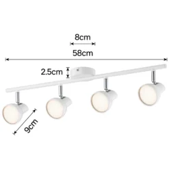 Artemis 4 Bar LED Spotlight - White -Outdoor Lights Store 12810124 4774843073009076