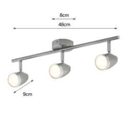 Vector 3 Bar LED Spotlight - Satin Nickel 10 Vector 3 Bar LED Spotlight - Satin Nickel -Outdoor Lights Store 12810129 1394843073337084