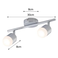 Pallas 2 Bar 4W LED Spotlight - Chrome -Outdoor Lights Store 12810236 1164843073613312