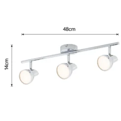 Apollo 3 Lamp LED Spotlight Bar - Chrome -Outdoor Lights Store 12810237 1254843073892768