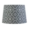 Patterned Tapered Lamp Shade - Grey -Outdoor Lights Store 12812945 2034831963084479
