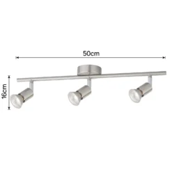 Rochdale 3 Lamp Spotlight Bar - Brushed Stainless Steel 11 Rochdale 3 Lamp Spotlight Bar - Brushed Stainless Steel -Outdoor Lights Store 12815760 3884843350415341