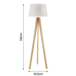 Poppy Tripod Floor Lamp - Natural -Outdoor Lights Store 12816482 4304833200836536
