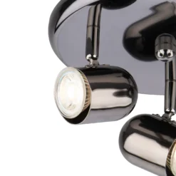 Phoenix 3 Lamp Spotlight Plate - Black Chrome -Outdoor Lights Store 12816709 3364855431723717