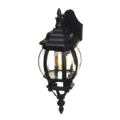 Lutec Canterbury E27 Outdoor Wall Lantern - Black -Outdoor Lights Store 12819092 1504840987871118