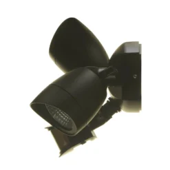 Lutec Shrimp Twin Head LED PIR Outdoor Wall Light - Black -Outdoor Lights Store 12819180 2034832983295145