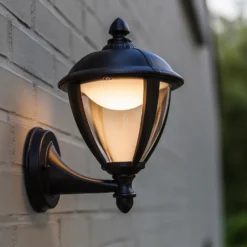 Lutec Unite LED Outdoor Wall Lantern - Black