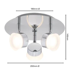 Paisley LED Bathroom Round Plate Spotlight - 3 X 4.5W 20 Paisley LED Bathroom Round Plate Spotlight - 3 X 4.5W -Outdoor Lights Store 12826177 5284958071805718