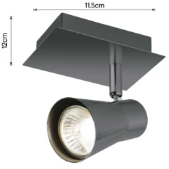 Swansea Single Spotlight - Black -Outdoor Lights Store 12828395 1314843436435325