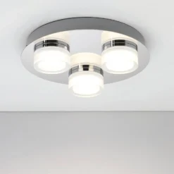 Amalfi 3 Plate LED Flush - Chrome