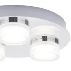 Amalfi 3 Plate LED Flush - Chrome -Outdoor Lights Store 12831933 5724832981779977
