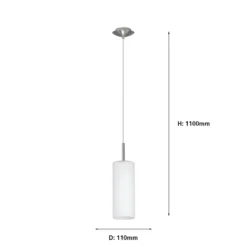 Eglo Troy 3 (1 Light) Pendant Light - Satin Nickel -Outdoor Lights Store 12836613 1574833236247813