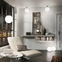 Eglo Rondo Flush Light - Satin Nickel -Outdoor Lights Store 12836618 1855038705941696