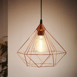 Eglo Tarbes Large Pendant Light - Copper