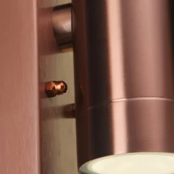 Lutec Rado Up & Down Outdoor Wall Light With PIR Motion Sensor - Copper -Outdoor Lights Store 12840519 1704952691628995