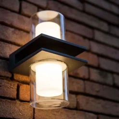 Lutec Tango LED Up & Down Outdoor Wall Light - Anthracite -Outdoor Lights Store 12840635 6994952683019088