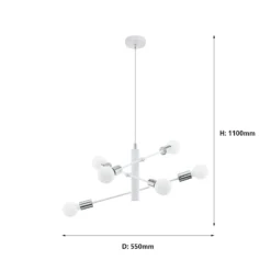 EGLO Gradoli 6 Light Baton Pendant 8 EGLO Gradoli 6 Light Baton Pendant -Outdoor Lights Store 12881580 2584843701033138