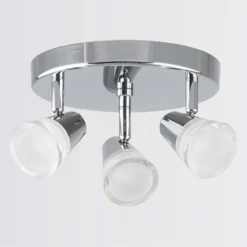Rhea 3 Lamp Spotlight Plate - Polished Chrome -Outdoor Lights Store 12882213 3724843517640123