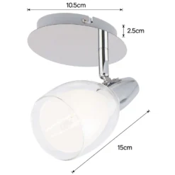 Eliza Single Lamp Spotlight - Chrome -Outdoor Lights Store 12882215 1774843518021546