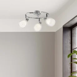 Eliza 3 Lamp Spotlight Plate - Chrome -Outdoor Lights Store 12882217 2604843518126672