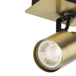 Lucy Single Lamp Spotlight - Gold & Black -Outdoor Lights Store 12882218 8004843518499041