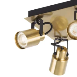 Lucy 4 Lamp Spotlight Bar - Gold & Black -Outdoor Lights Store 12882219 1984843518666783