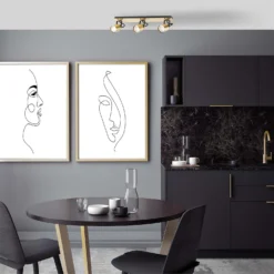 Lucy 3 Lamp Spotlight Plate - Gold & Black -Outdoor Lights Store 12882221 2994843518951057