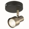 Noah Single Lamp Spotlight - Black & Antique Brass -Outdoor Lights Store 12882223 3284843519002603