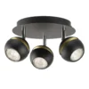 Austin 3 Lamp Spotlight Plate - Black & Gold -Outdoor Lights Store 12882230 1204843520168529