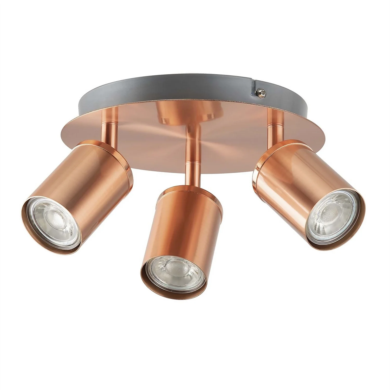 Rose 3 Lamp Spotlight Plate - Rose Gold 3 Rose 3 Lamp Spotlight Plate - Rose Gold