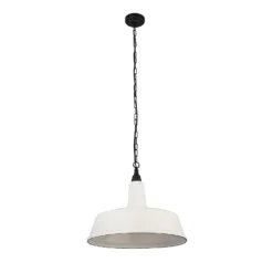 Country Living Farmhouse Pendant Light - White - 46cm -Outdoor Lights Store 12882890 1944860936586386