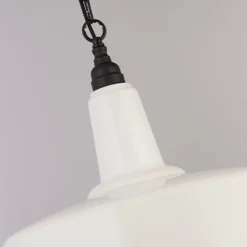 Country Living Farmhouse Pendant Light - White - 46cm -Outdoor Lights Store 12882890 2224860936647397