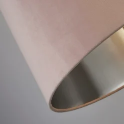 House Beautiful Samet Velvet Drum Shade - Pink - 45cm -Outdoor Lights Store 12882893 6314861162927371