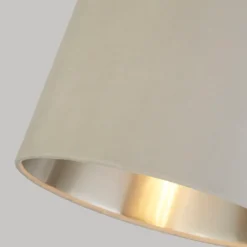 House Beautiful Samet Velvet Drum Shade - Grey - 30cm -Outdoor Lights Store 12882900 1904861162040757