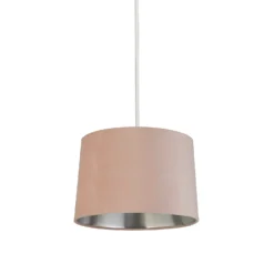 House Beautiful Samet Velvet Drum Shade - Pink - 30cm -Outdoor Lights Store 12882905 1834861162899426