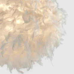 Hattie Feather Non-elec Light Shade - White -Outdoor Lights Store 12886897 1114911169823013