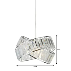 Dita 2 Band Chrome Non-Elec Light Shade -Outdoor Lights Store 12886903 8474936869513366