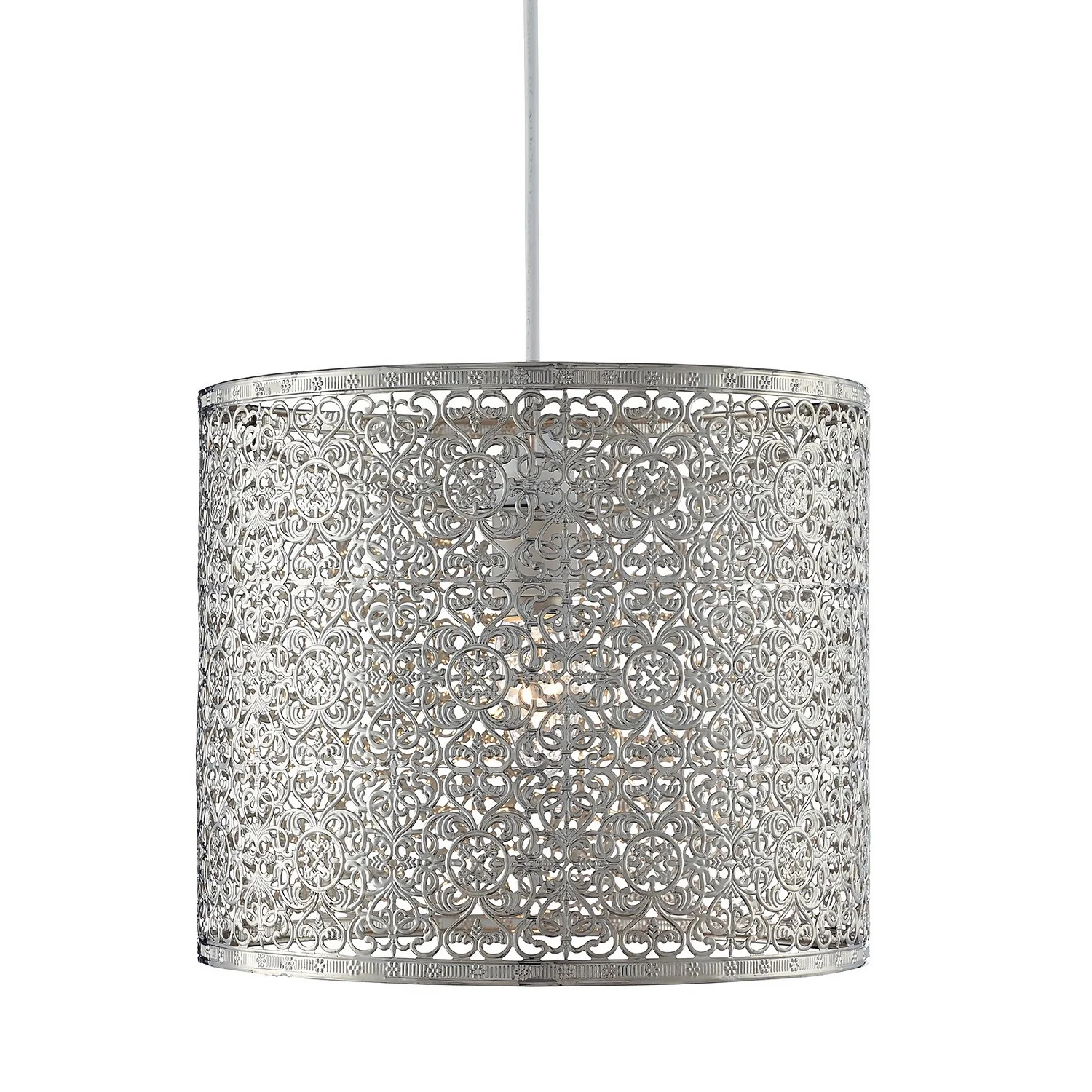 Vanessa Easy Fit Lamp Shade - Chrome 4 Vanessa Easy Fit Lamp Shade - Chrome - Image 2