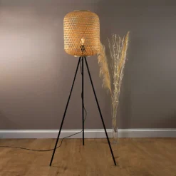 Reid Bamboo Floor Lamp -Outdoor Lights Store 12891604 1184920555983910