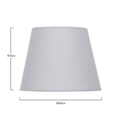 Clyde Grey Taper Shade - 20cm -Outdoor Lights Store 13139363 1074900551804975