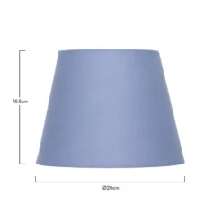 Clyde Blue Taper Shade - 20cm -Outdoor Lights Store 13139364 3664900551727833