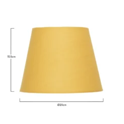 Clyde Ochre Taper Shade - 20cm 12 Clyde Ochre Taper Shade - 20cm -Outdoor Lights Store 13139368 9454900551807492