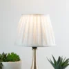 Raye White Pleated Taper Silk Shade - 20cm -Outdoor Lights Store 13139385 1114952636466288