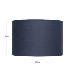 Clyde Navy Drum Shade - 30cm -Outdoor Lights Store 13139386 1844900552003728