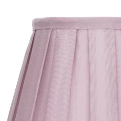 Raye Fig Pleated Taper Silk Shade - 20cm -Outdoor Lights Store 13139393 3404900556037588
