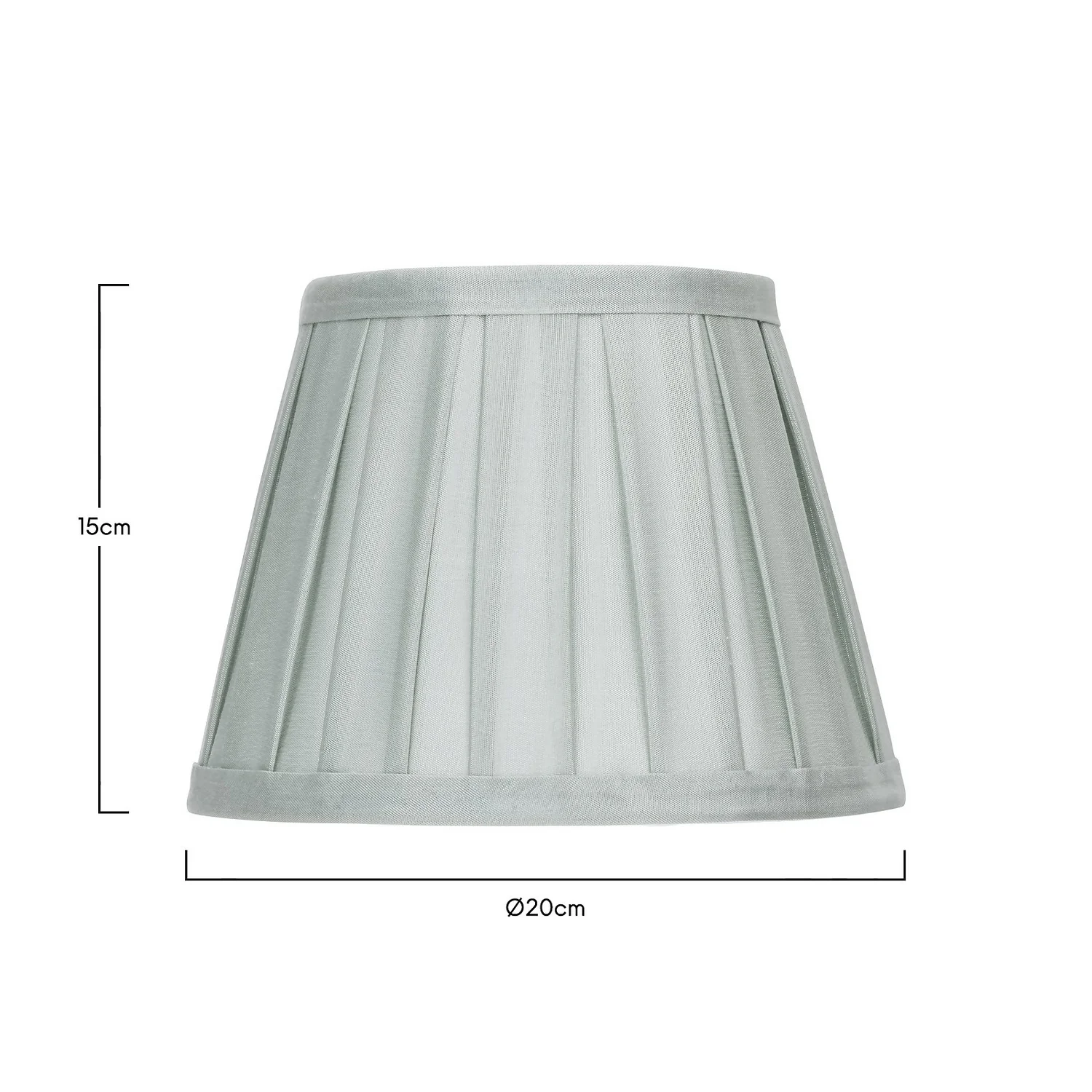 Raye Duck Egg Pleated Taper Silk Shade - 20cm 7 Raye Duck Egg Pleated Taper Silk Shade - 20cm - Image 5