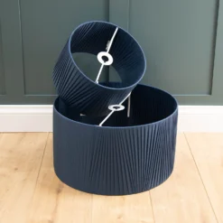 Raye Peacock Drum Pleated Silk Shade - 30cm -Outdoor Lights Store 13139399 1504944148156695