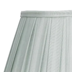 Raye Duck Egg Pleated Taper Silk Shade - 30cm -Outdoor Lights Store 13139401 3294900556762454