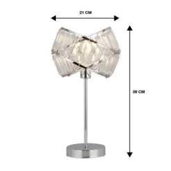 Dita 2 Band Chrome Table Lamp -Outdoor Lights Store 13157966 1984936869612018