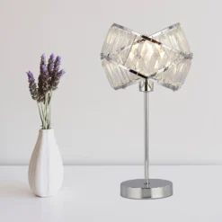 Dita 2 Band Chrome Table Lamp -Outdoor Lights Store 13157966 5564936869583803